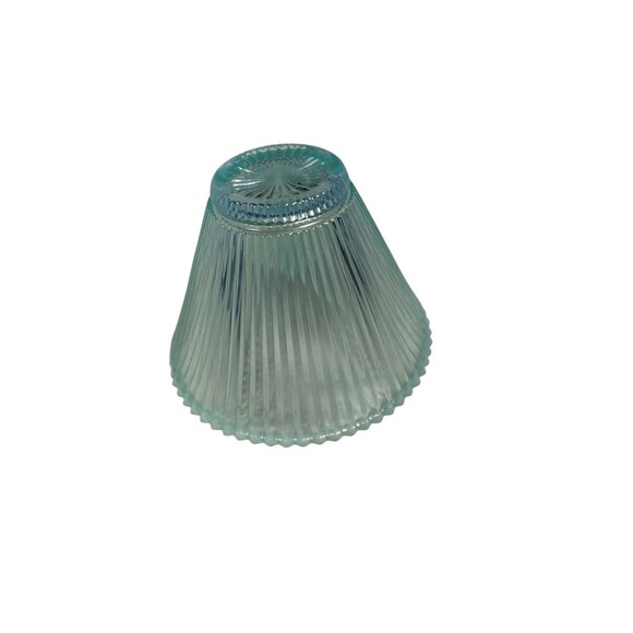 Vintage Vertical Ribbed Flared Bowl Opalescent MCM - Picture 15 of 15